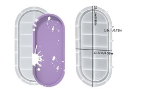 Molde silicona bandeja ovalada larga